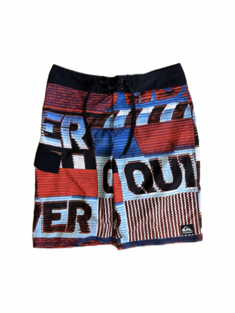 Y2K Quicksilver Spellout Skater Surf Board Shorts